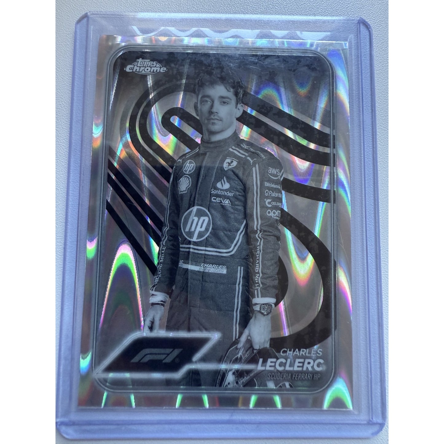 2024 Topps Chrome Formula 1 Charles Leclerc Portrait #3 F1 Ferrari