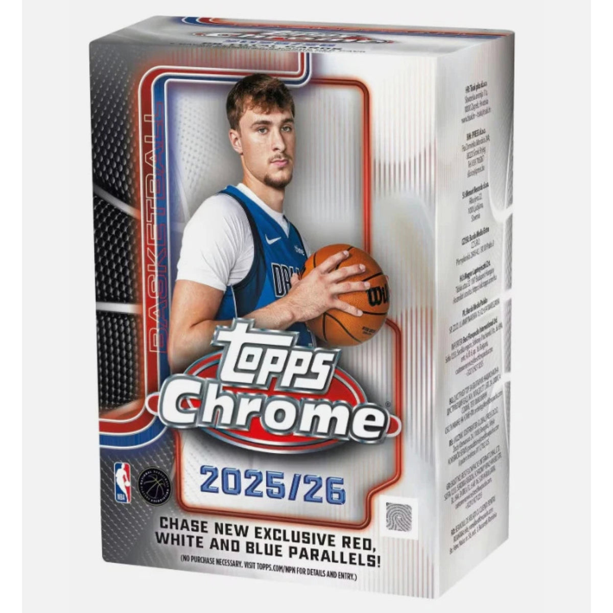 2025-26 Topps Chrome NBA Basketball Blaster Value Box (7 packs - 4 cards/pack)