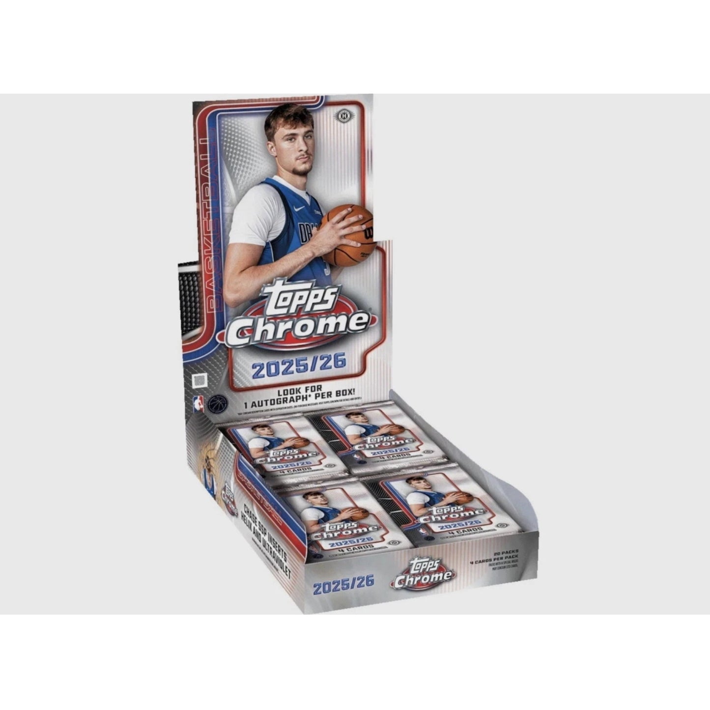 2025-26 Topps Chrome NBA Basketball Hobby Box Factory Sealed