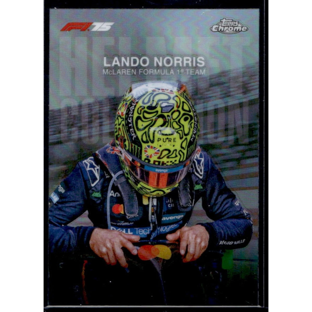 2025 Topps Chrome F1 Formula 1 Lando Norris Helmet Collection HC-4