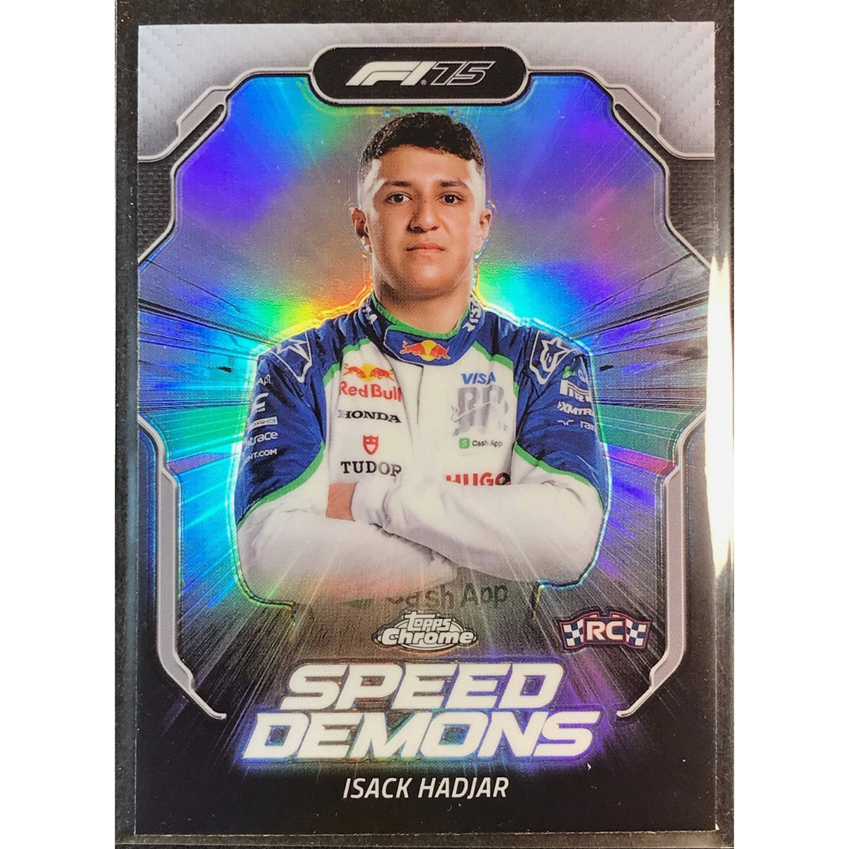 2025 Topps Chrome Formula 1 F1 ISACK HADJAR Speed Demons Rookie Refractor SD-5