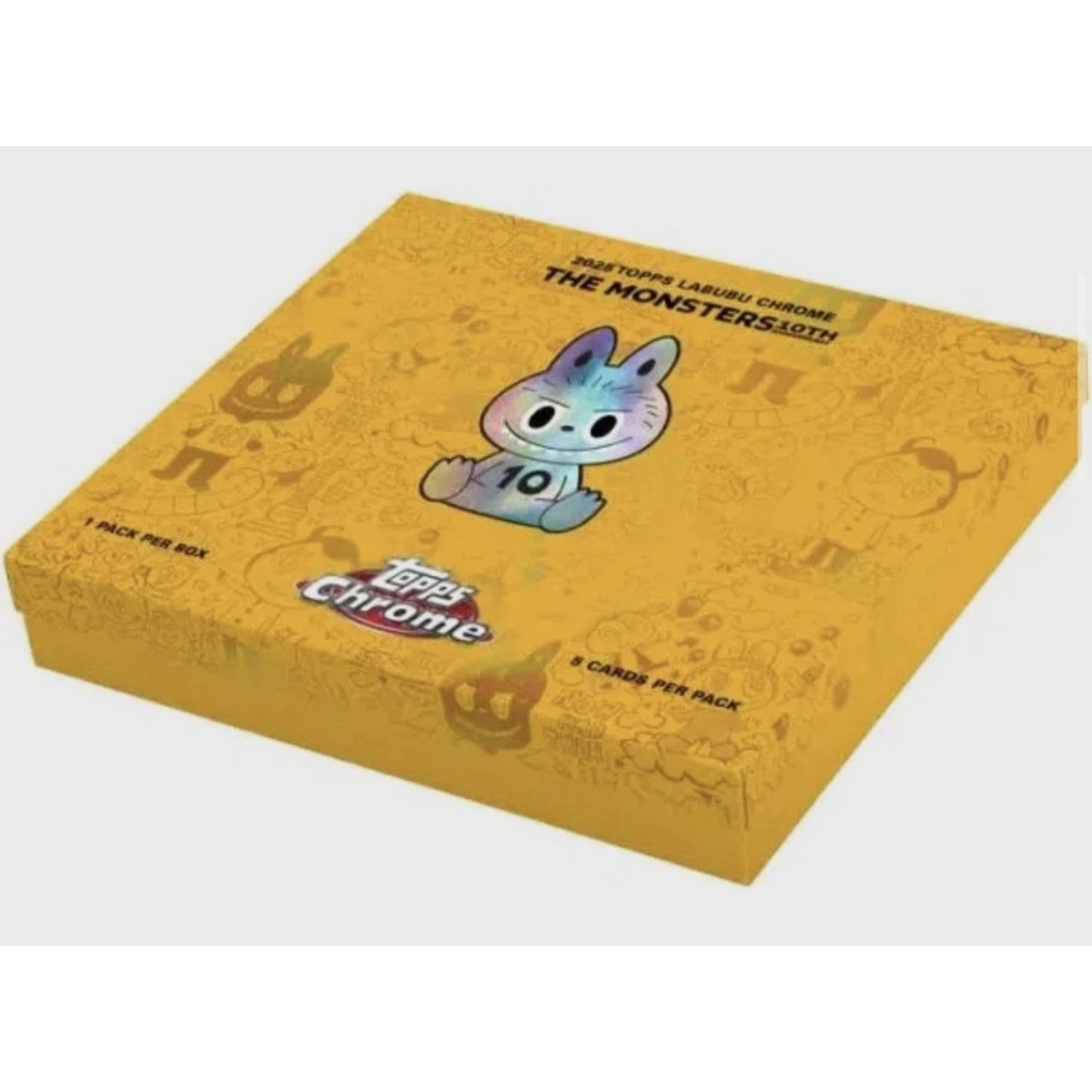 2025 Topps Labubu Chrome 10th Anniversary Hobby Box SEALED Ready To Ship