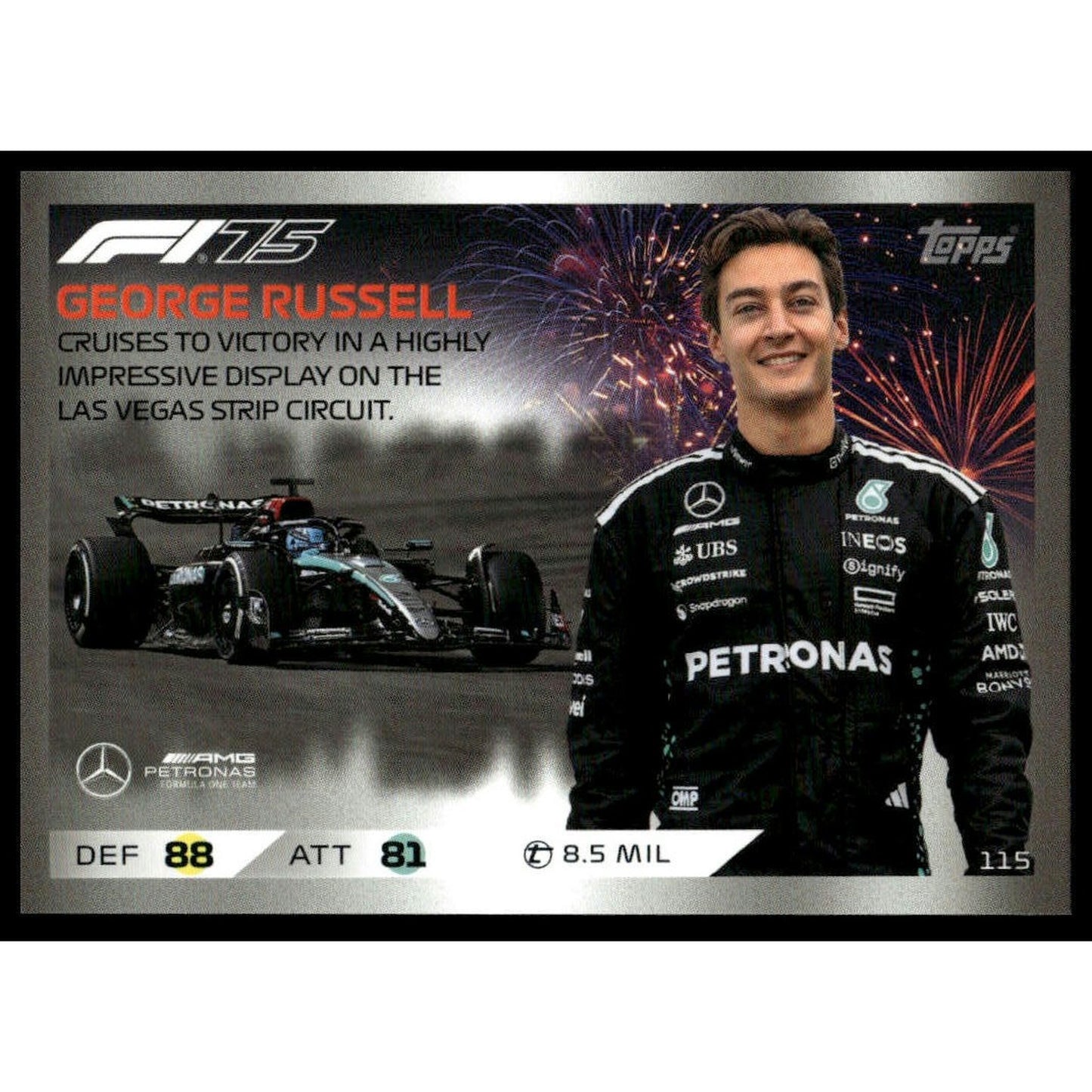 2025 Topps Turbo Attax F1 #115 George Russell