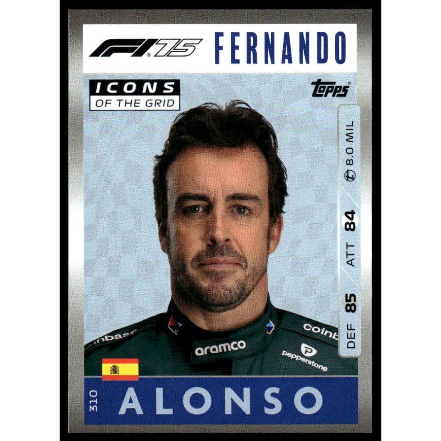 2025 Topps Turbo Attax F1 #310 Fernando Alonso