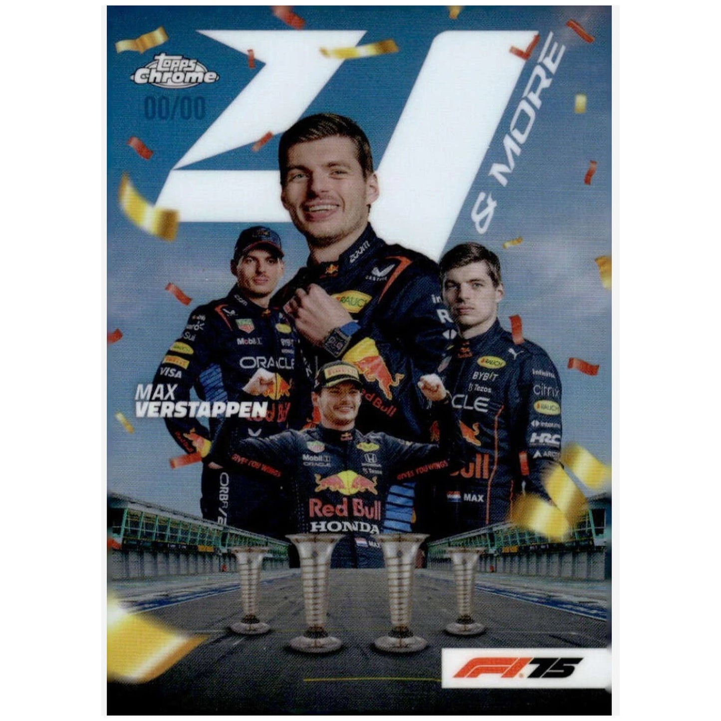 MAX VERSTAPPEN 2025 Topps F1 Chrome 4 and More #4N-1 00/00