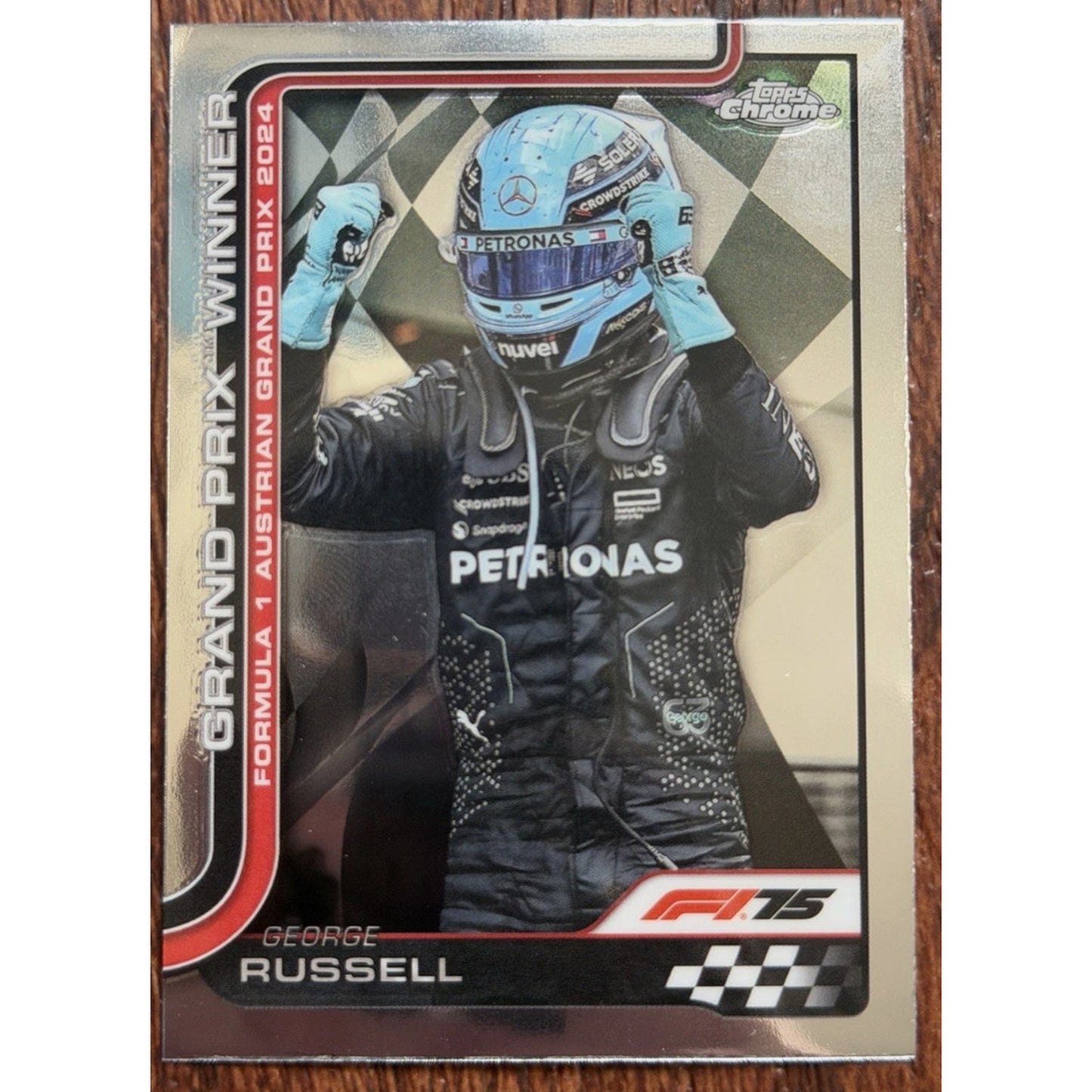 Topps Chrome 2025 Formula 1 #103 George Russell Grand Prix Winner Base