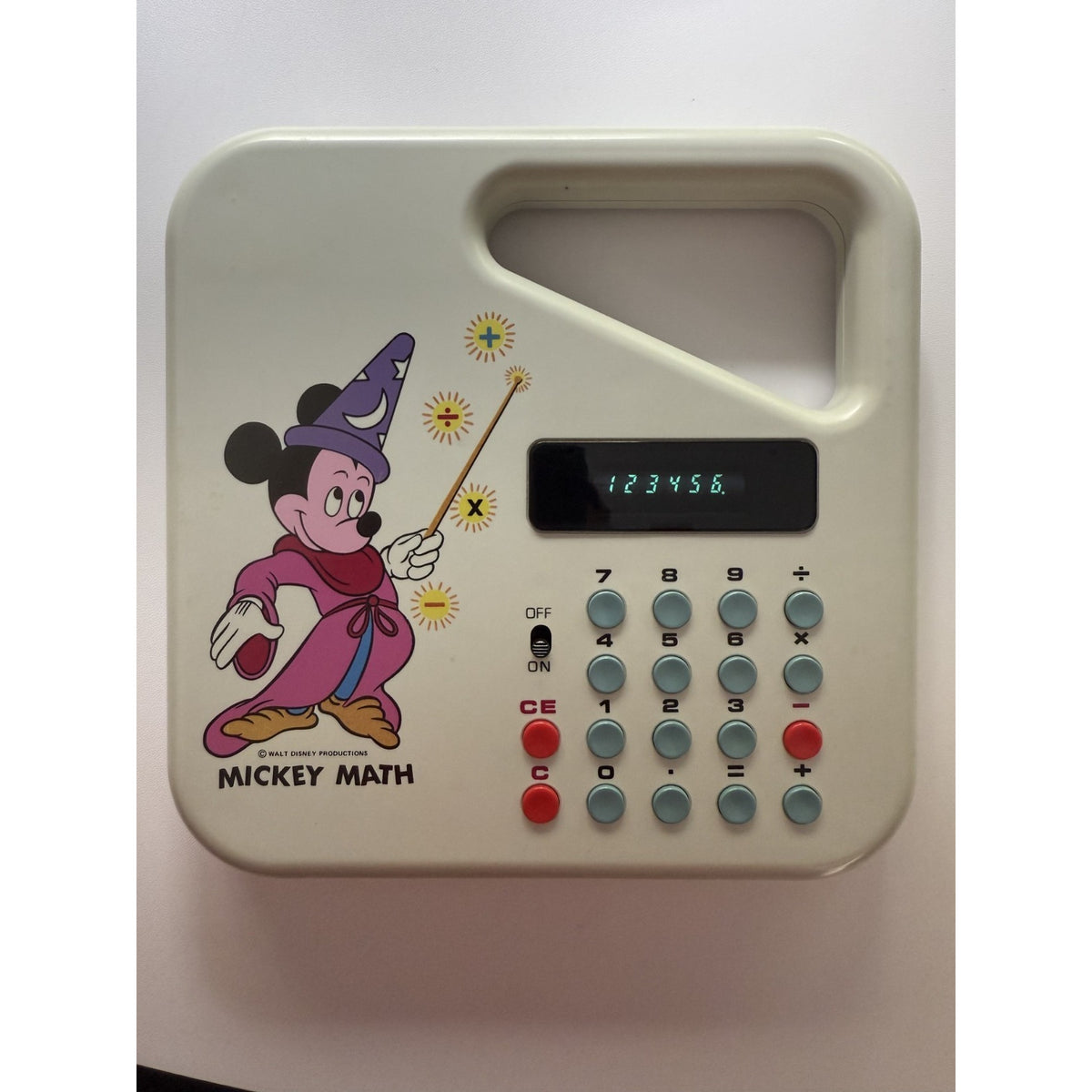 Vintage 1975 (50 years old) MICKEY MATH CALCULATOR ALCO Model 18