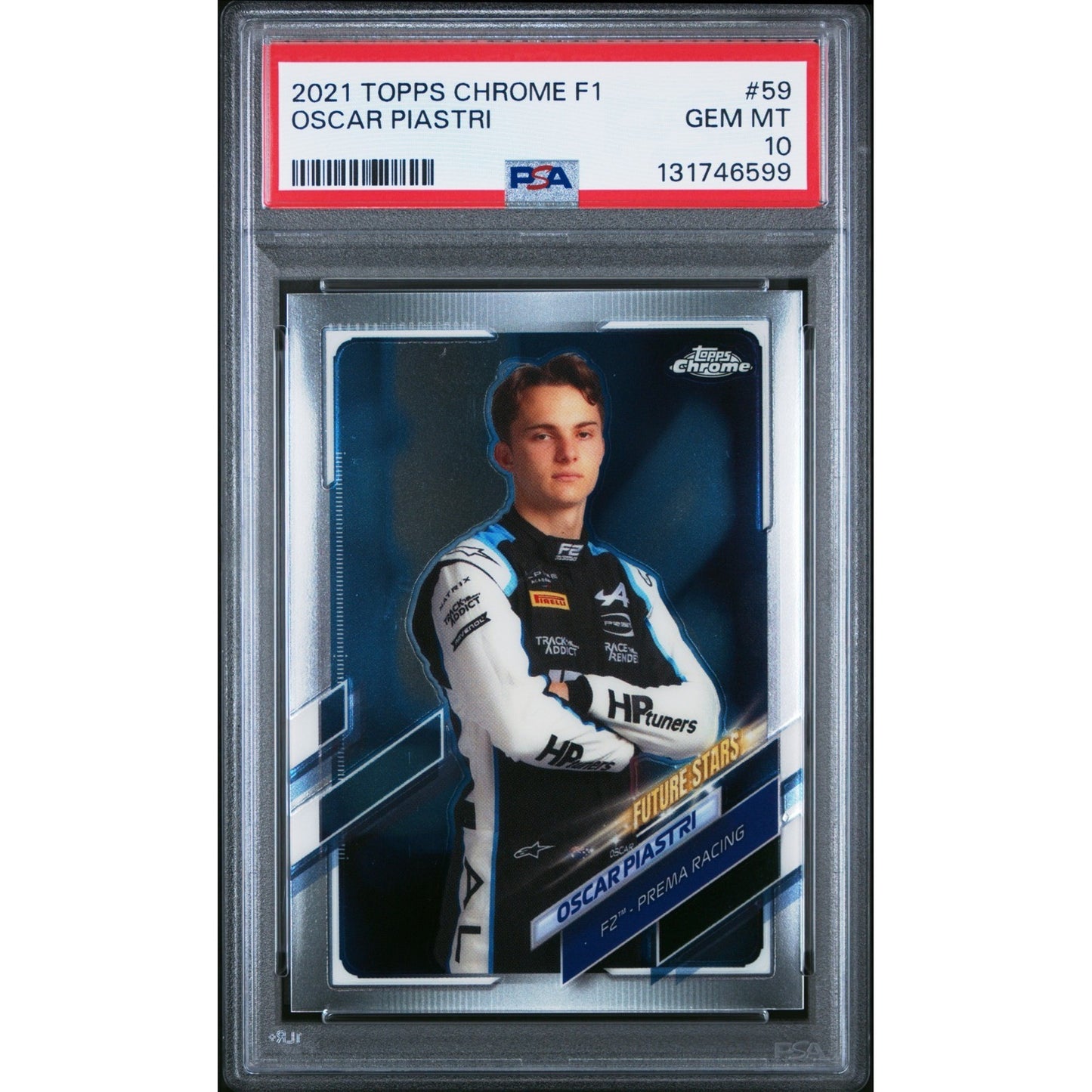 2021 Topps Formula 1 - F2 Drivers Future Stars Oscar Piastri #59 (RC) PSA 10