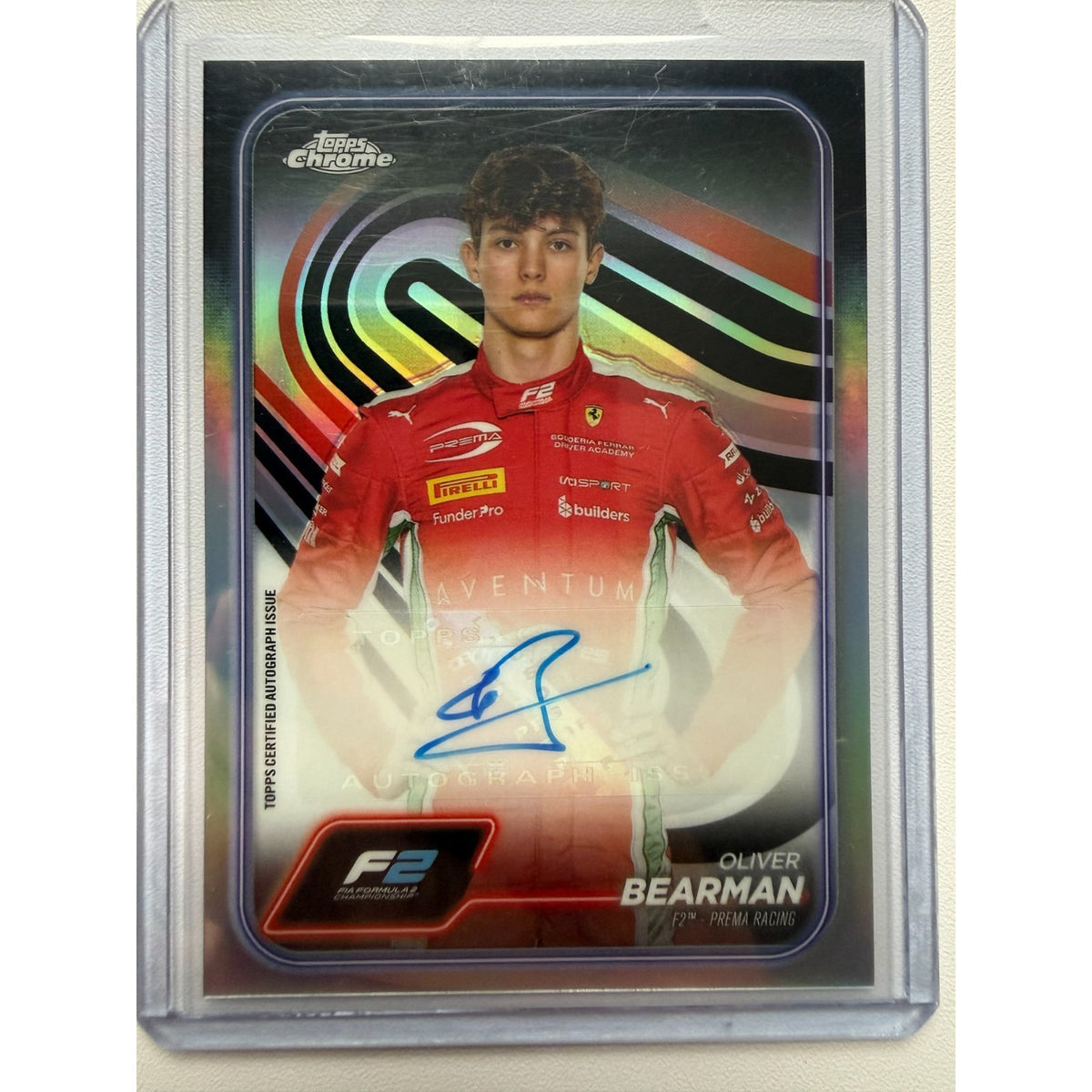 2024 Topps Chrome Formula 1 F1 Oliver Bearman AUTO #CAC-BEA F2 Autograph