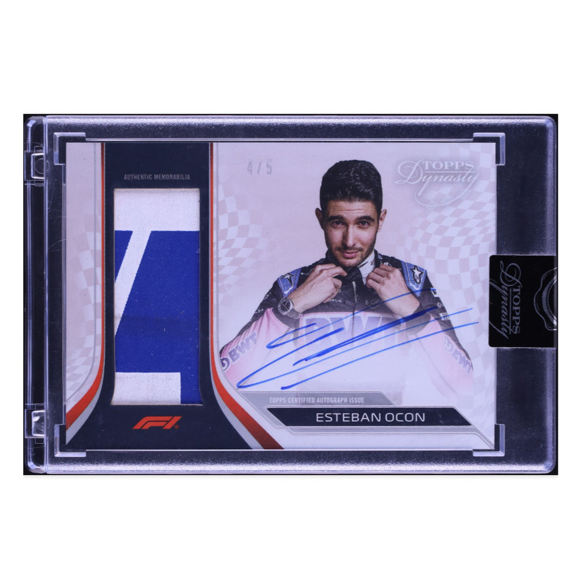 2024 Topps Dynasty Formula 1 F1 Esteban Ocon PATCH AUTO /5 #DAP-EOCII