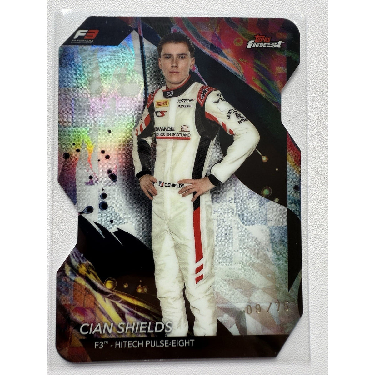 2024 Topps Finest Formula 1 CIAN SHIELDS 9/75 Die Cut Uncommon #157