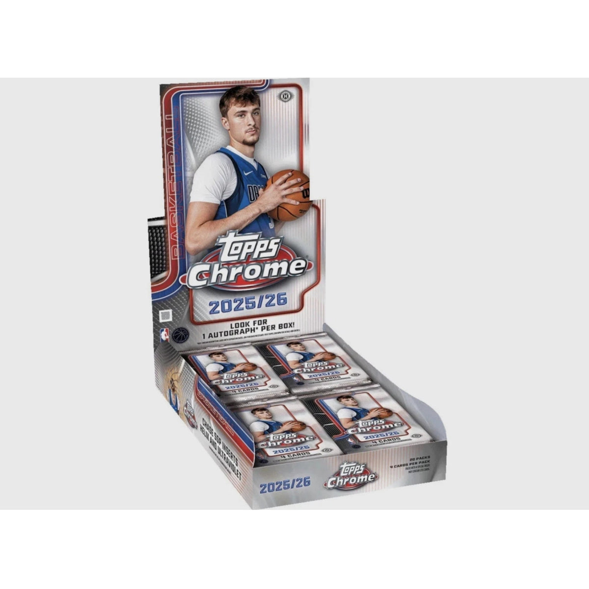 2025-26 Topps Chrome NBA Basketball Hobby Box Factory Sealed