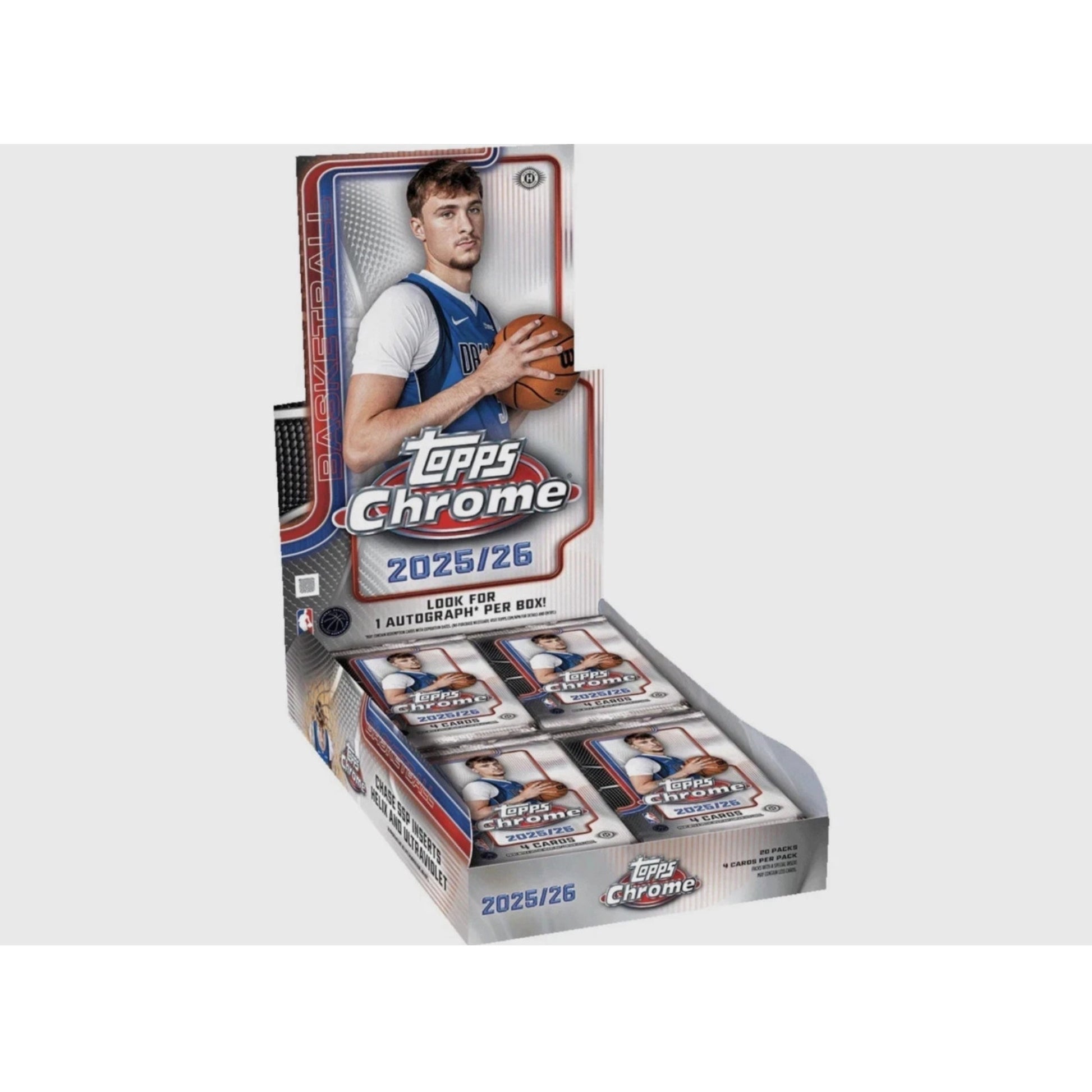 2025-26 Topps Chrome NBA Basketball Hobby Box Factory Sealed
