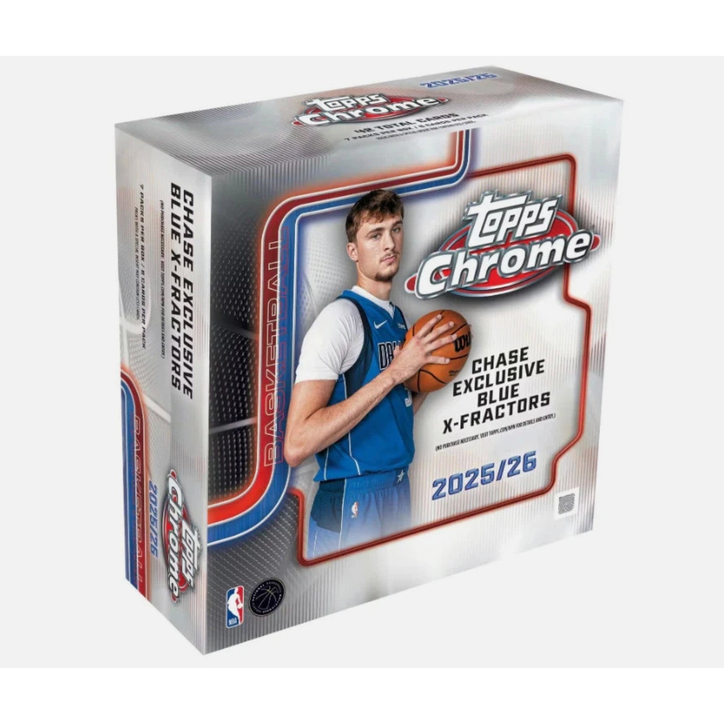 2025-26 Topps Chrome NBA Basketball Mega Box (7 packs - 6 cards per pack)