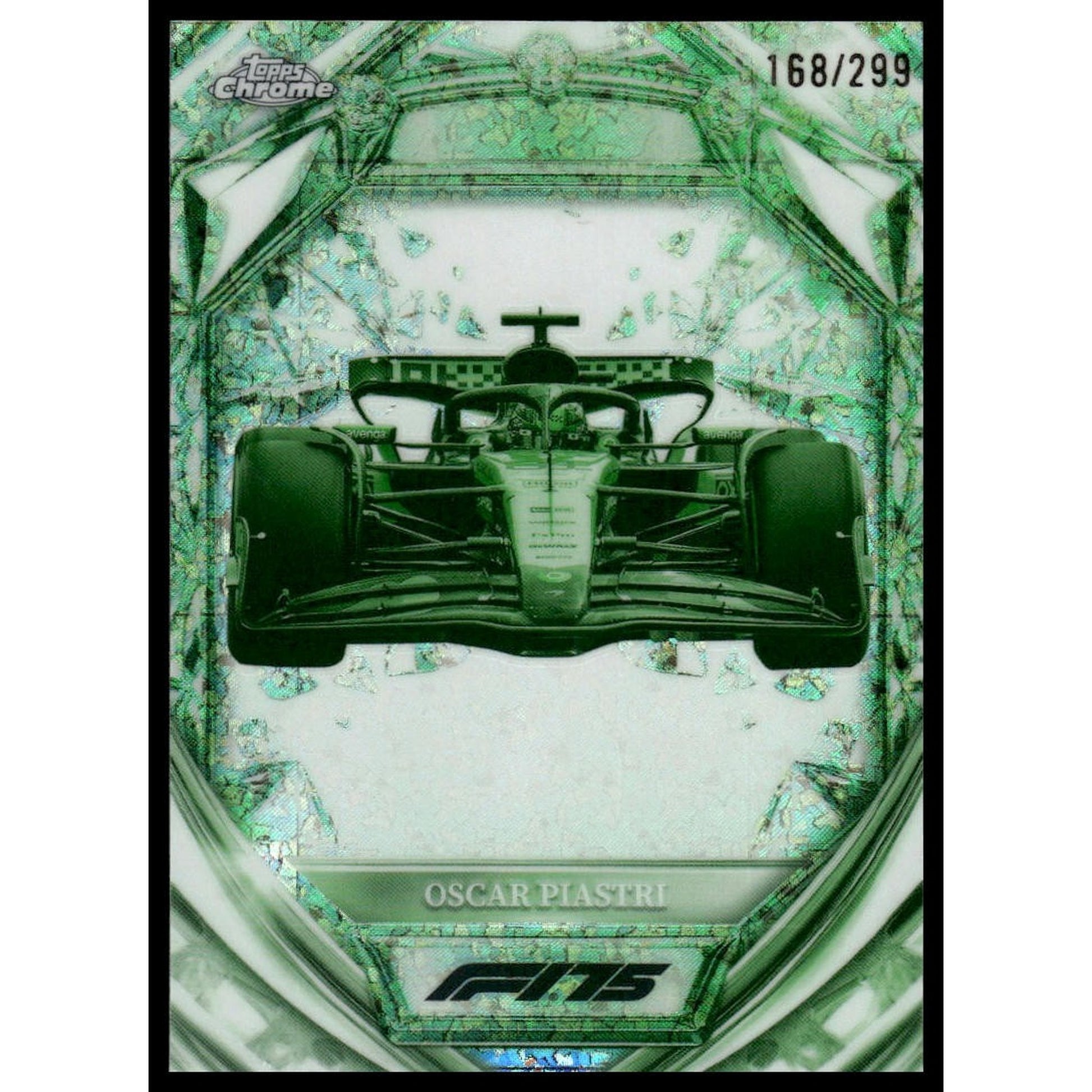 2025 Topps Chrome F1 #D75-26 Oscar Piastri Night Vision Diamond 168/299