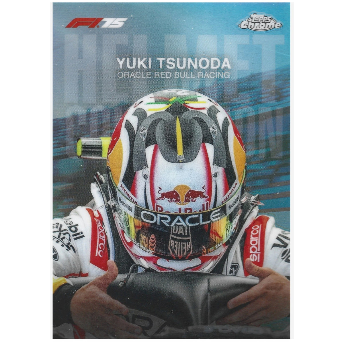 2025 Topps Chrome F1 Formula 1 Yuki Tsunoda Helmet Collection HC-3
