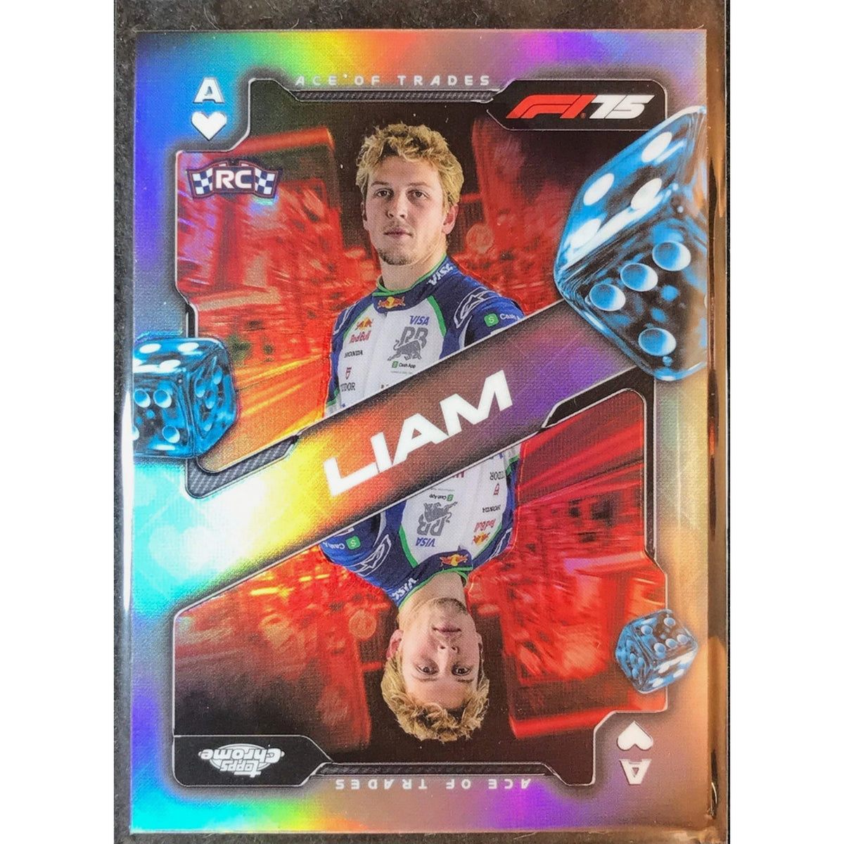 2025 Topps Chrome F1 LIAM LAWSON Ace of Trades #SCA-5