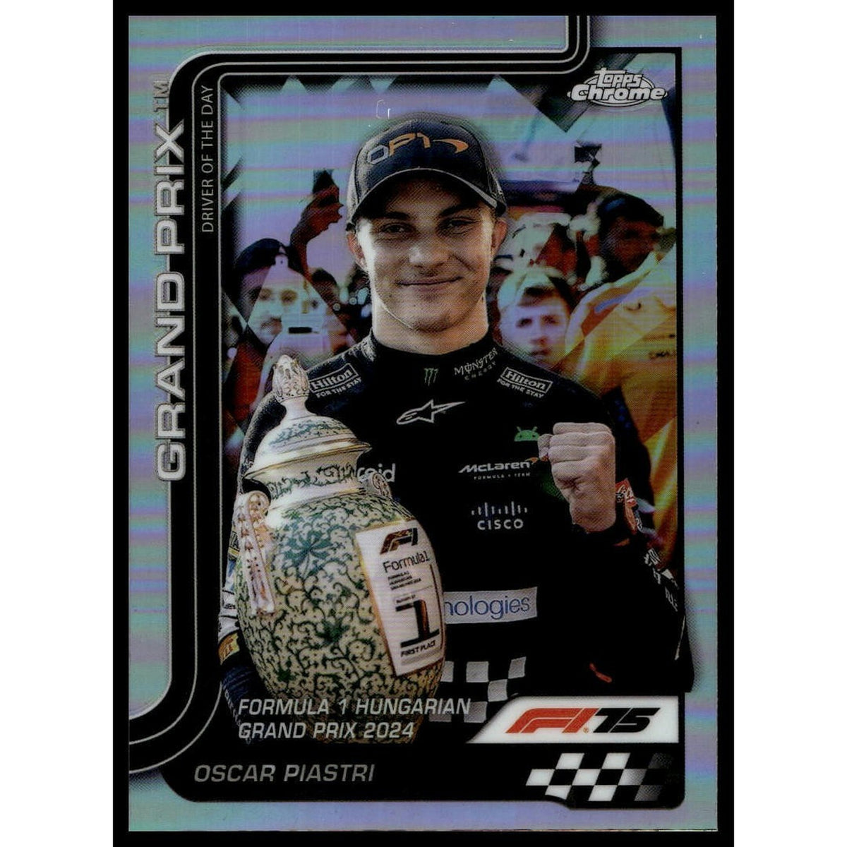 2025 Topps Chrome F1 - Oscar Piastri #134 McLaren REFRACTOR