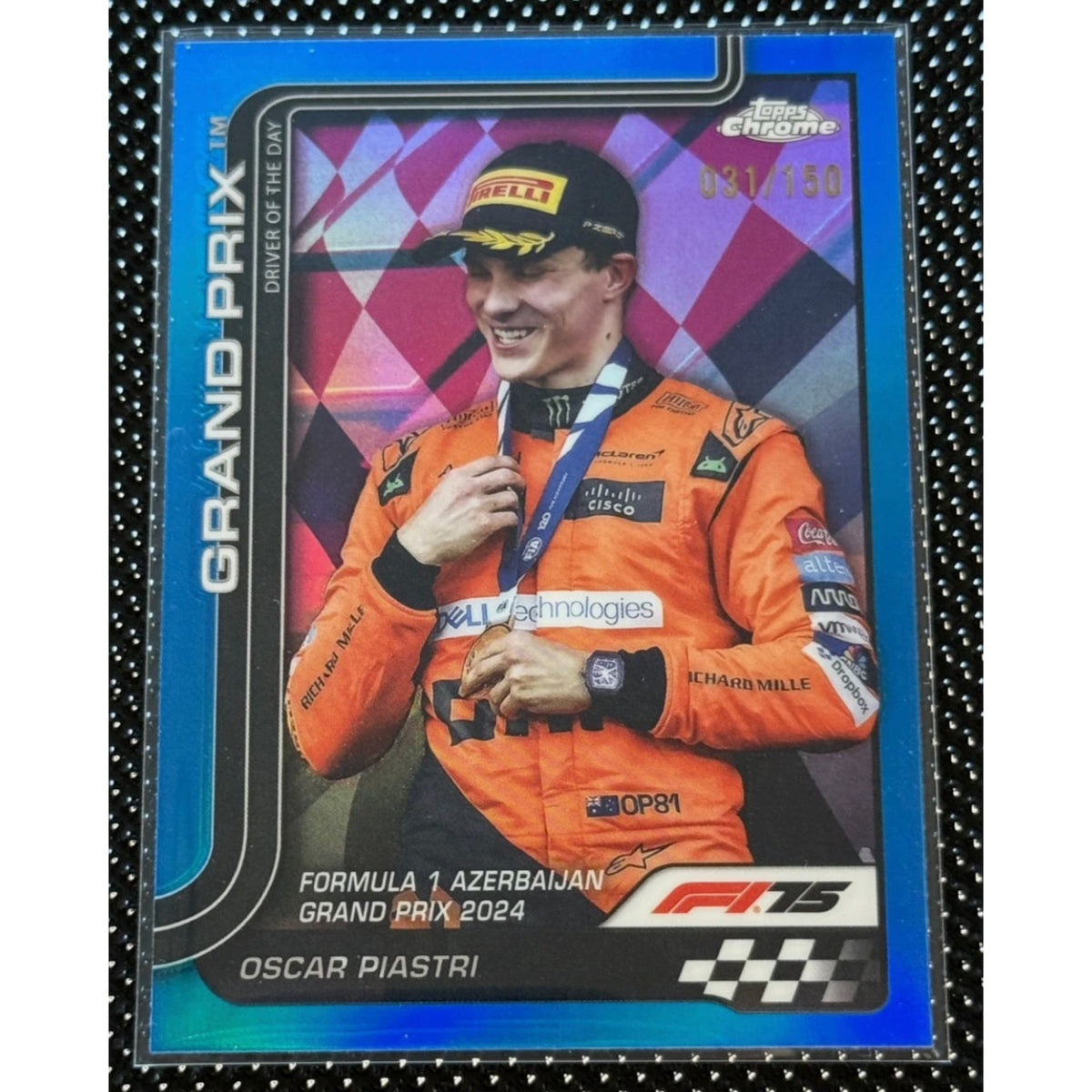 2025 Topps Chrome Formula 1 F1 Oscar Piastri Blue 31/150 #138