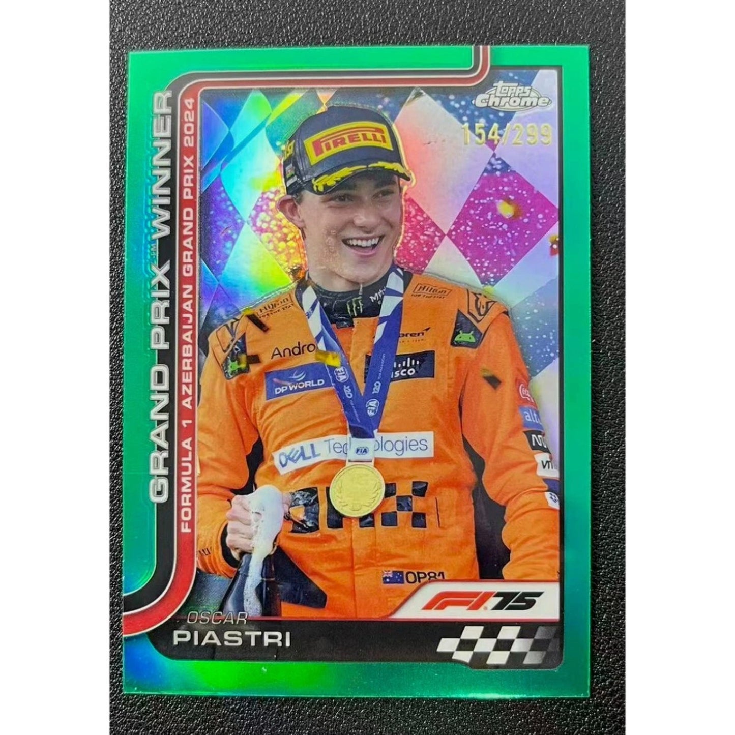 2025 Topps Chrome Formula 1 F1 Oscar Piastri Teal 154/299 #109