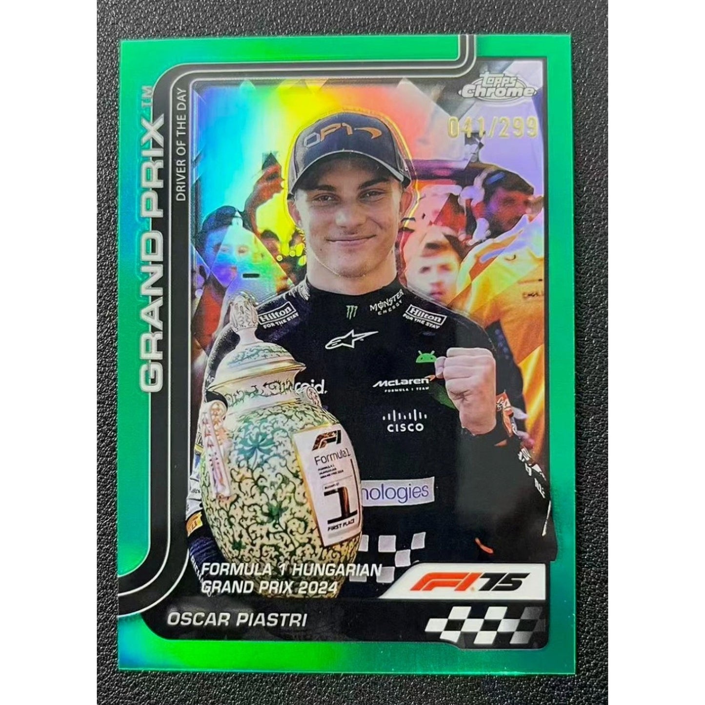 2025 Topps Chrome Formula 1 F1 Oscar Piastri Teal 41/299 #134