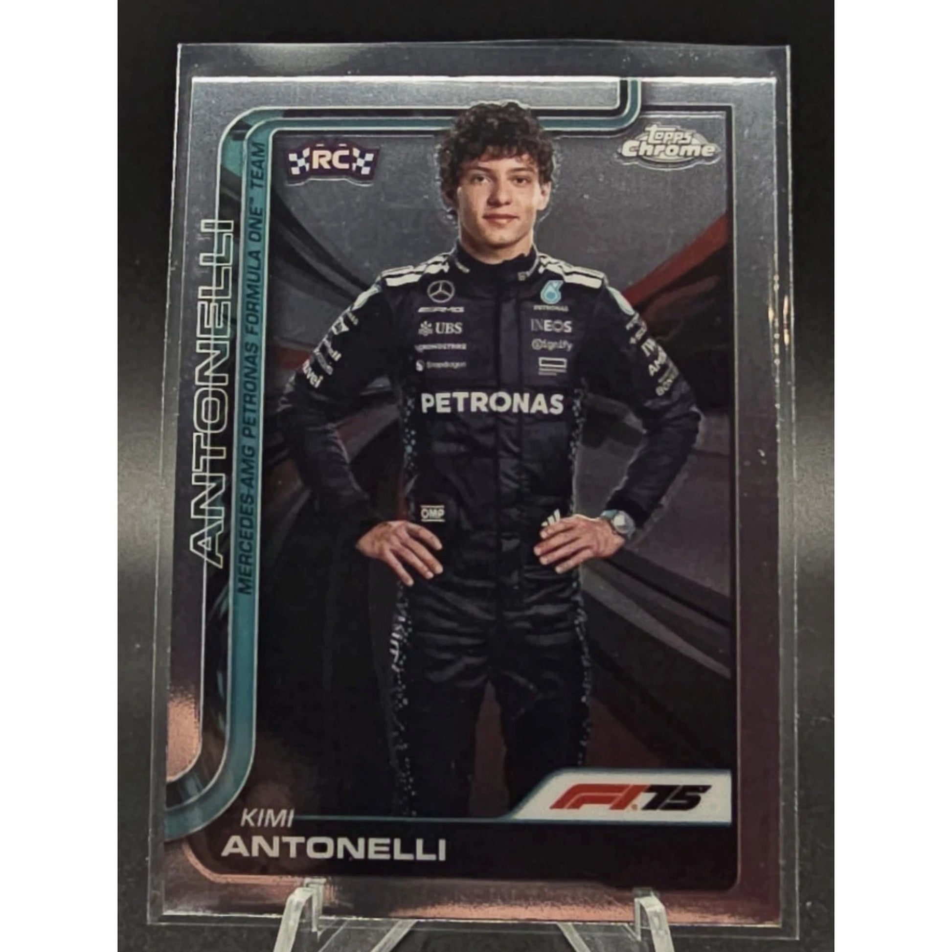 2025 Topps Chrome Formula 1 Kimi Antonelli #8 Base RC Mercedes