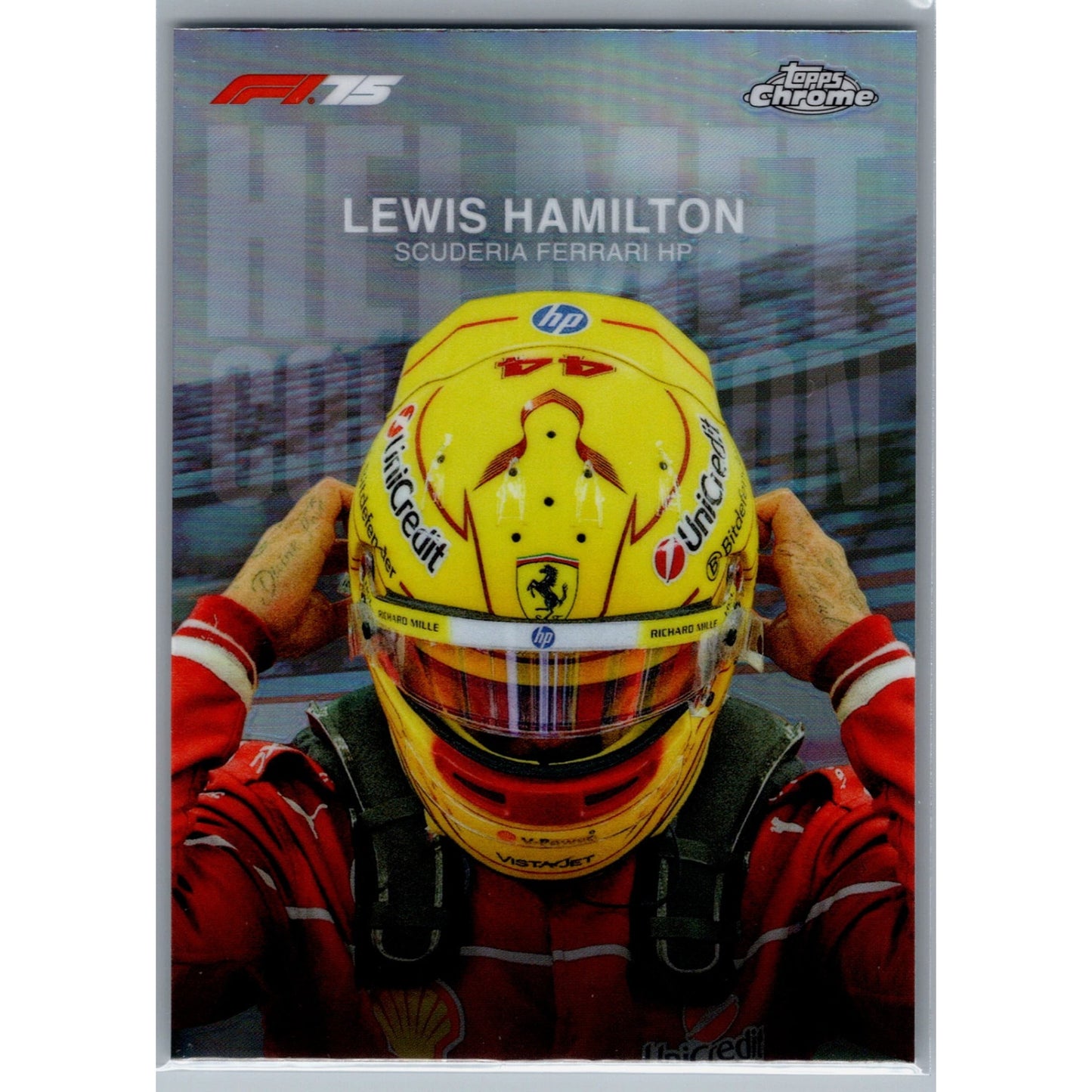2025 Topps Chrome Formula 1 Lewis Hamilton Helmet Collection #HC-2