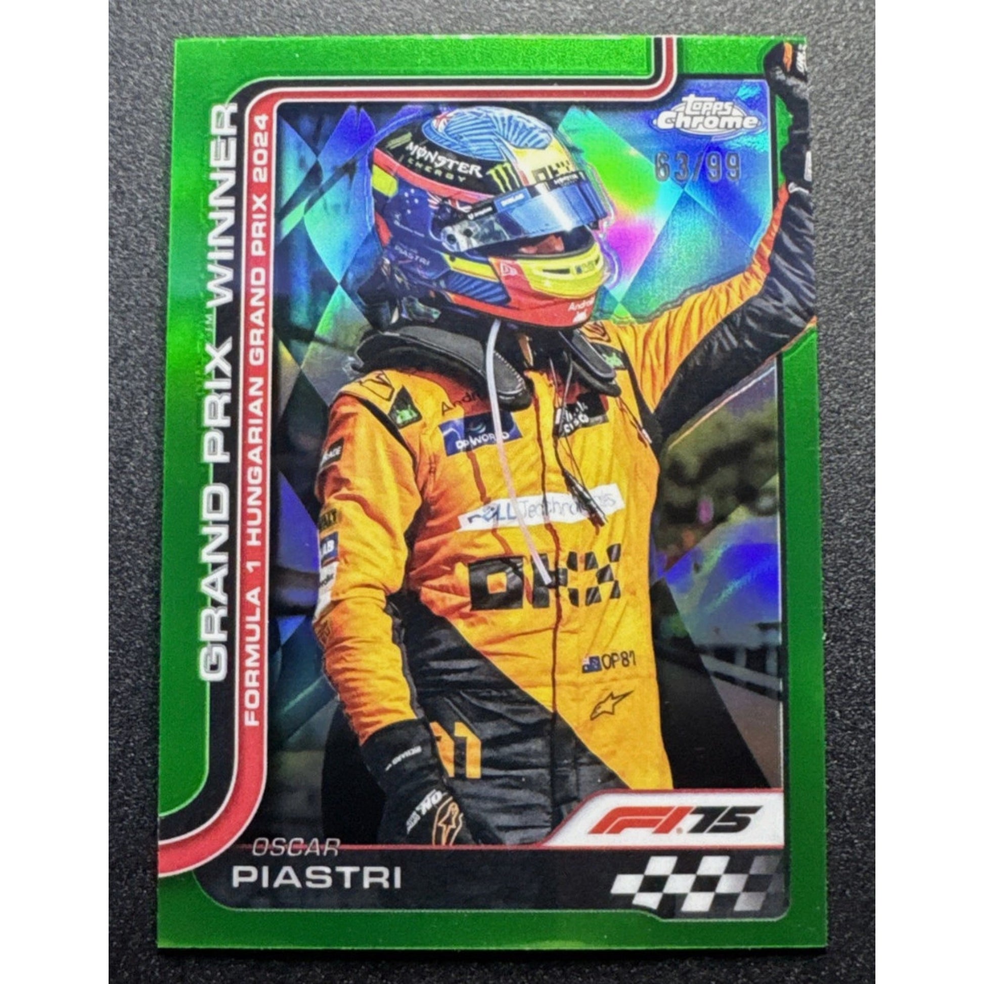 2025 Topps Chrome Formula 1 Oscar Piastri #105 63/99 McLaren