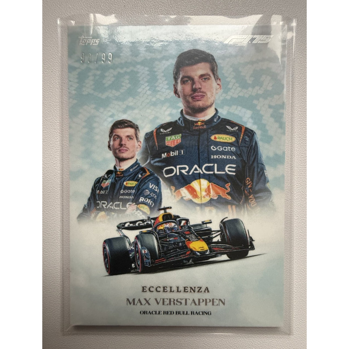 2025 Topps F1 Eccellenza - Max Verstappen - 98/99 - Trionfo  Card - Red Bull