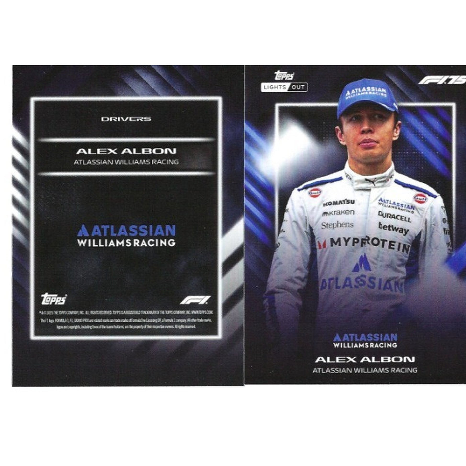 2025 Topps F1 Lights Out Alex Albon Drivers Base