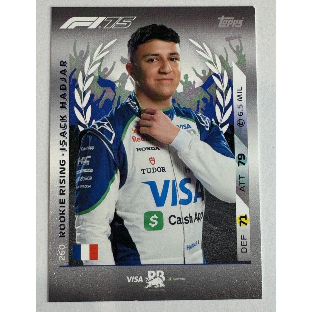 2025 Topps F1 Turbo Attax #260 Isack Hadjar Rookie Rising RARE