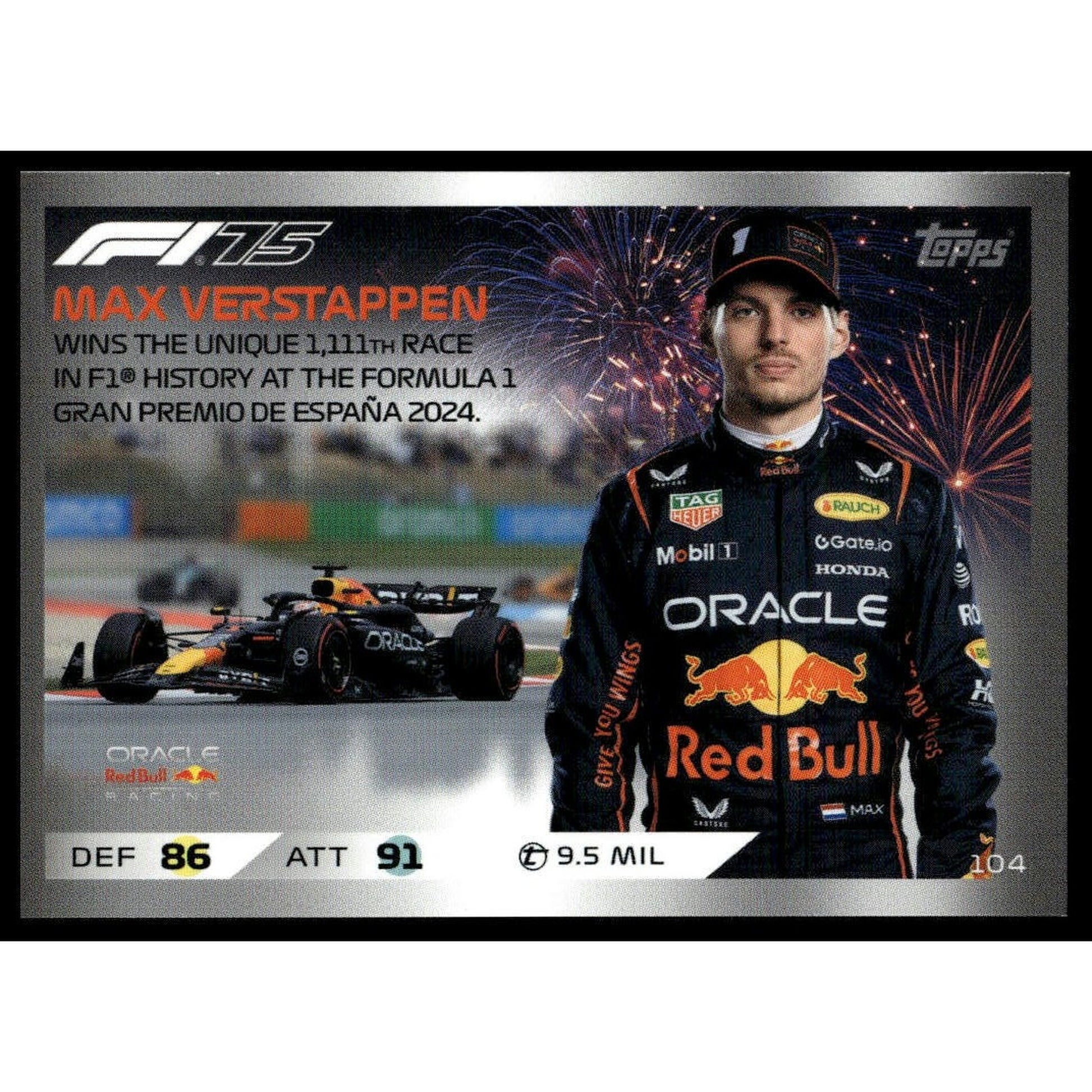2025 Topps Turbo Attax F1 #104 Max Verstappen