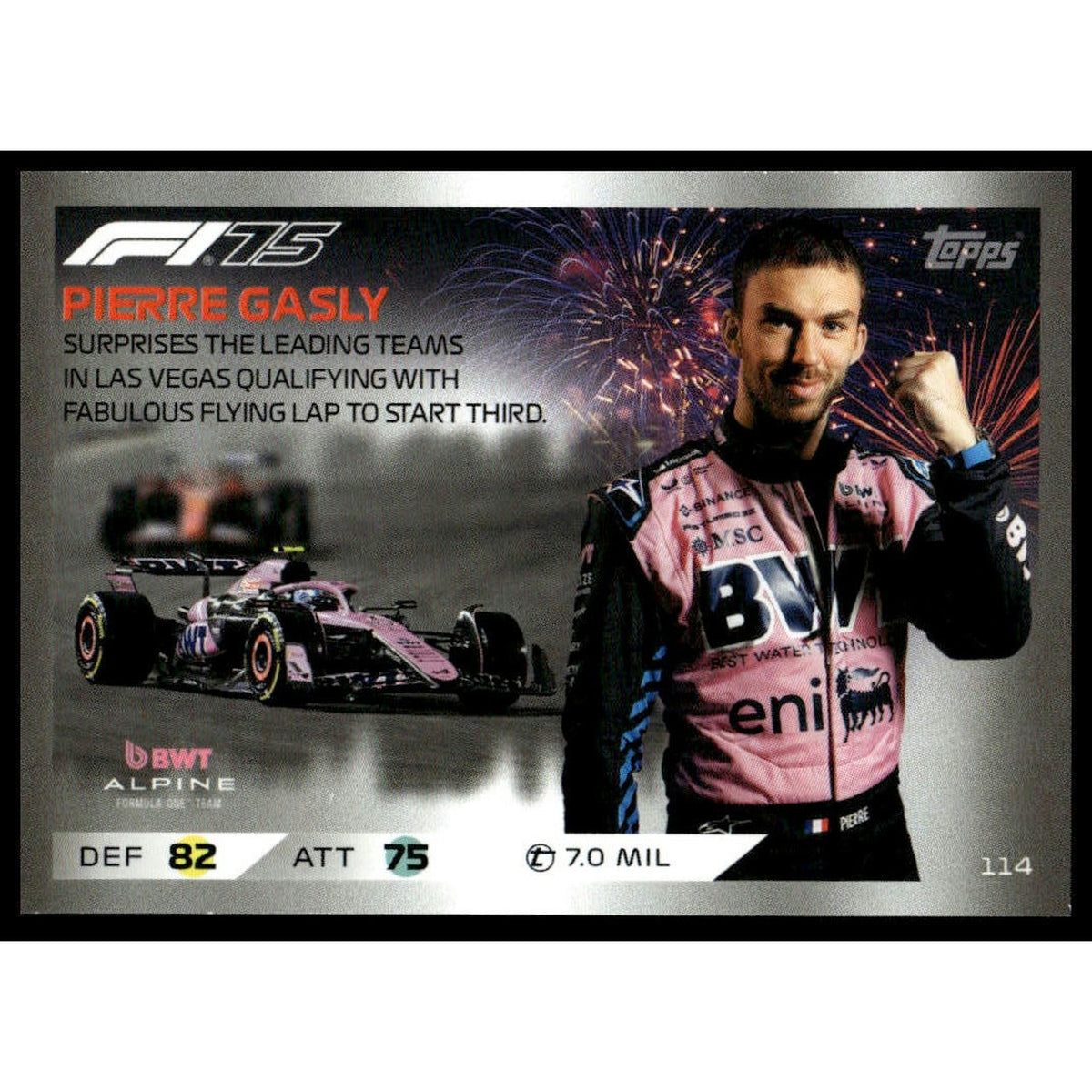 2025 Topps Turbo Attax F1 #114 Pierre Gasly
