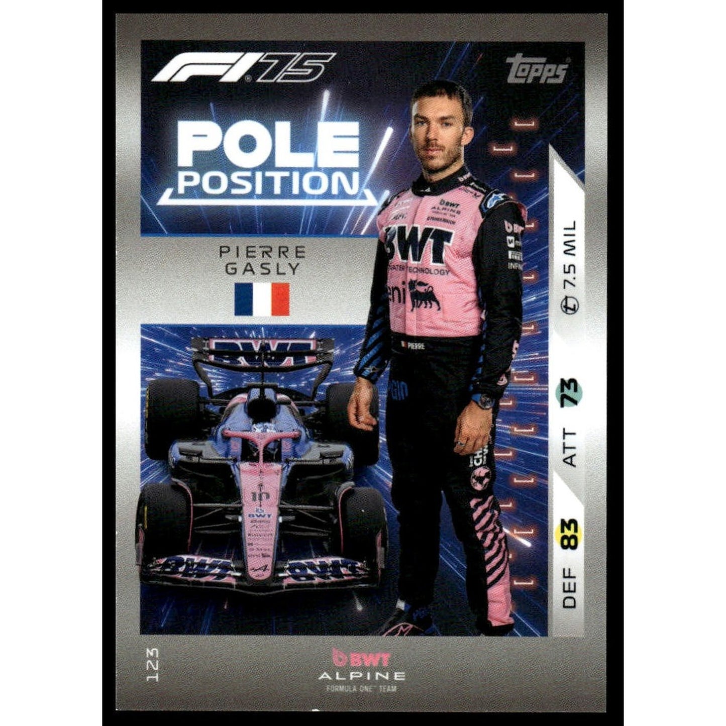 2025 Topps Turbo Attax F1 #123 Pierre Gasly