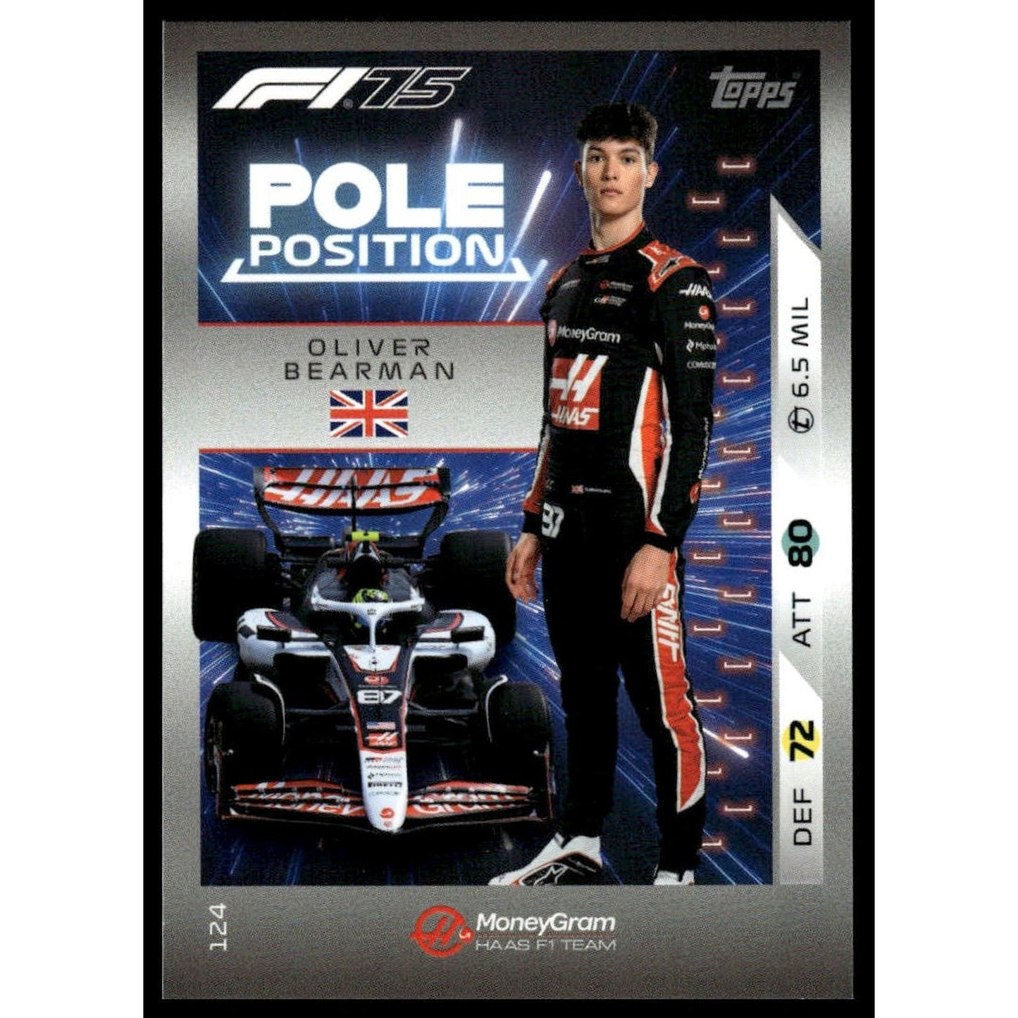 2025 Topps Turbo Attax F1 #124 Oliver Bearman