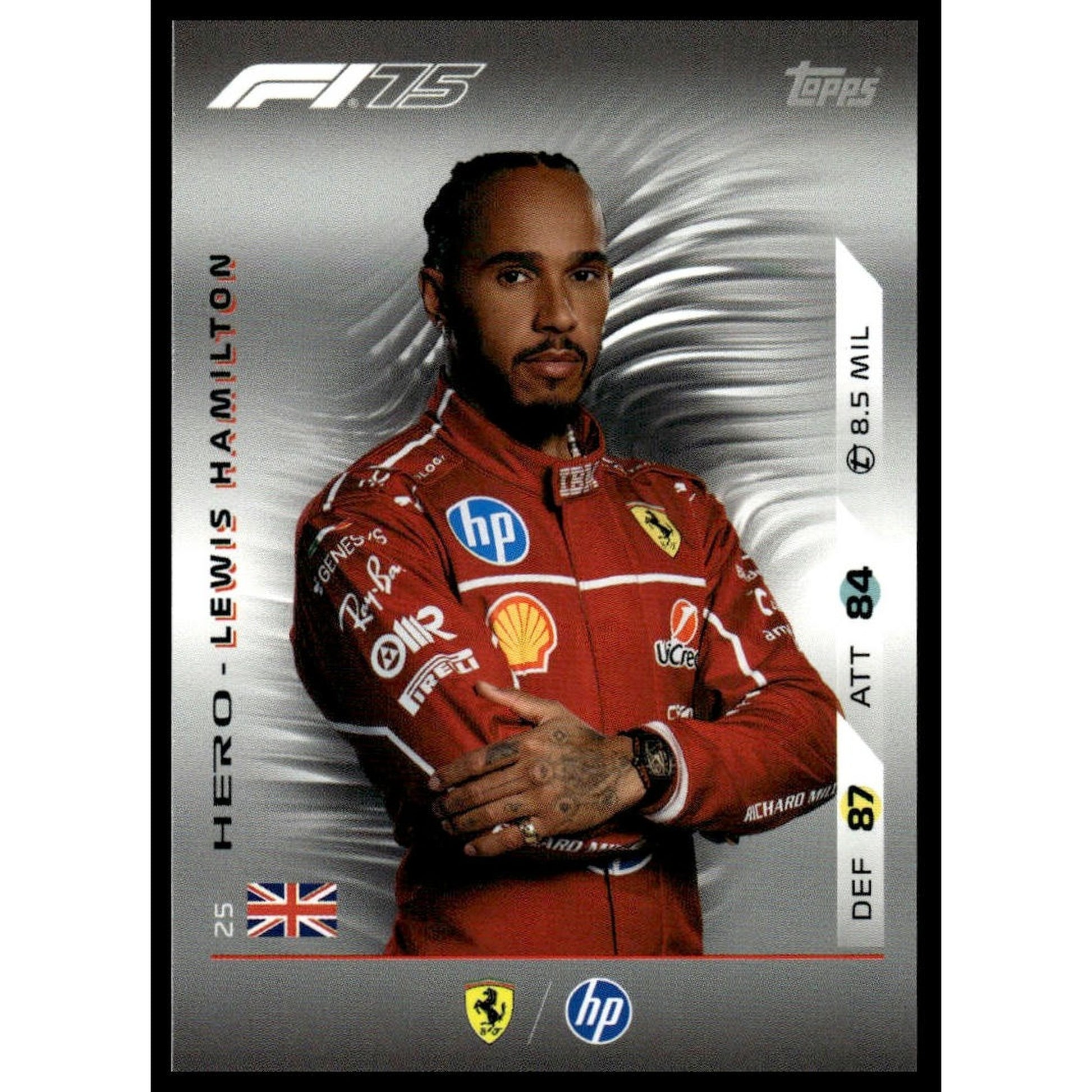 2025 Topps Turbo Attax F1 #25 Lewis Hamilton