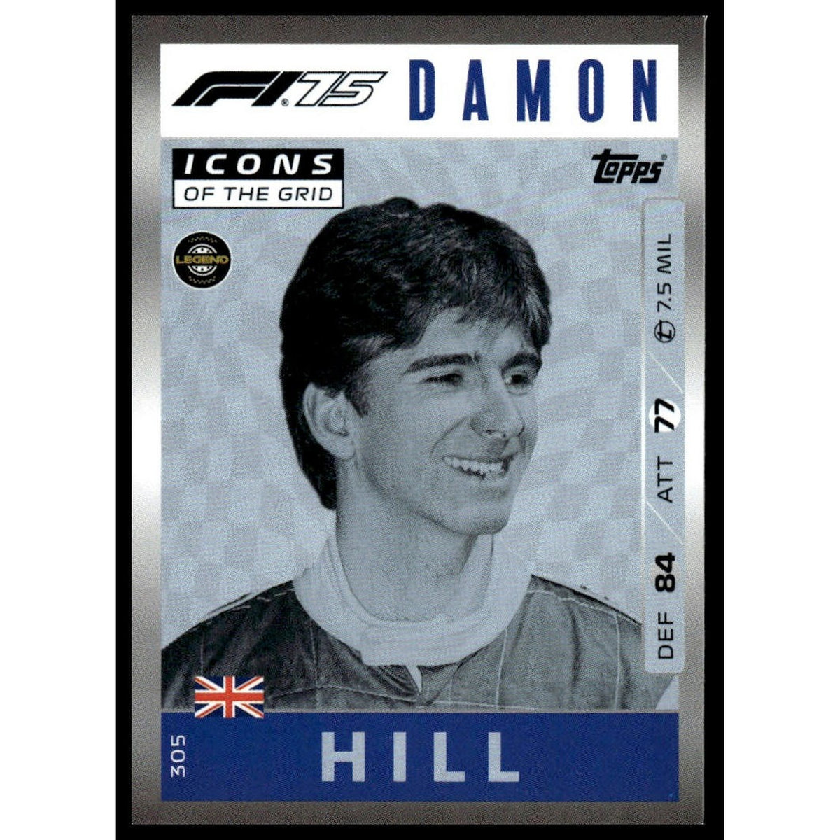 2025 Topps Turbo Attax F1 #305 Damon Hill
