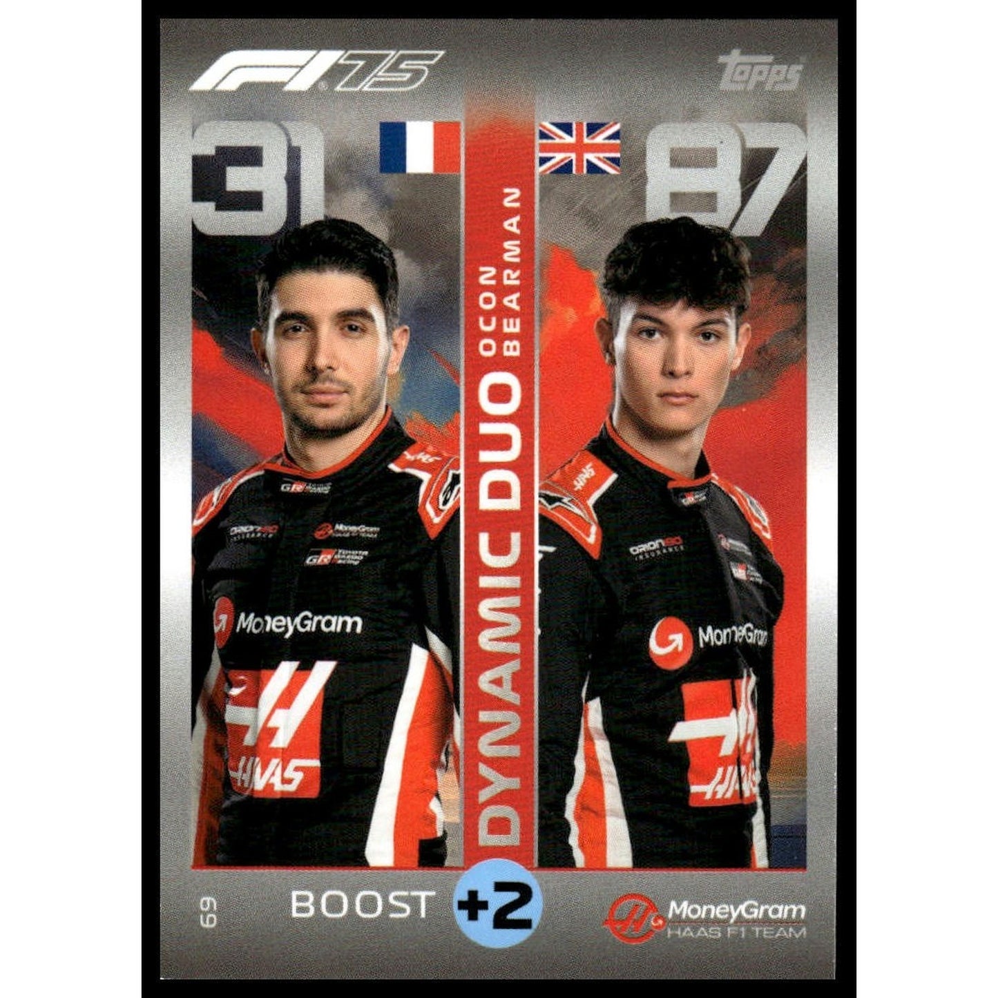 2025 Topps Turbo Attax F1 #69 Esteban Ocon / Oliver Bearman