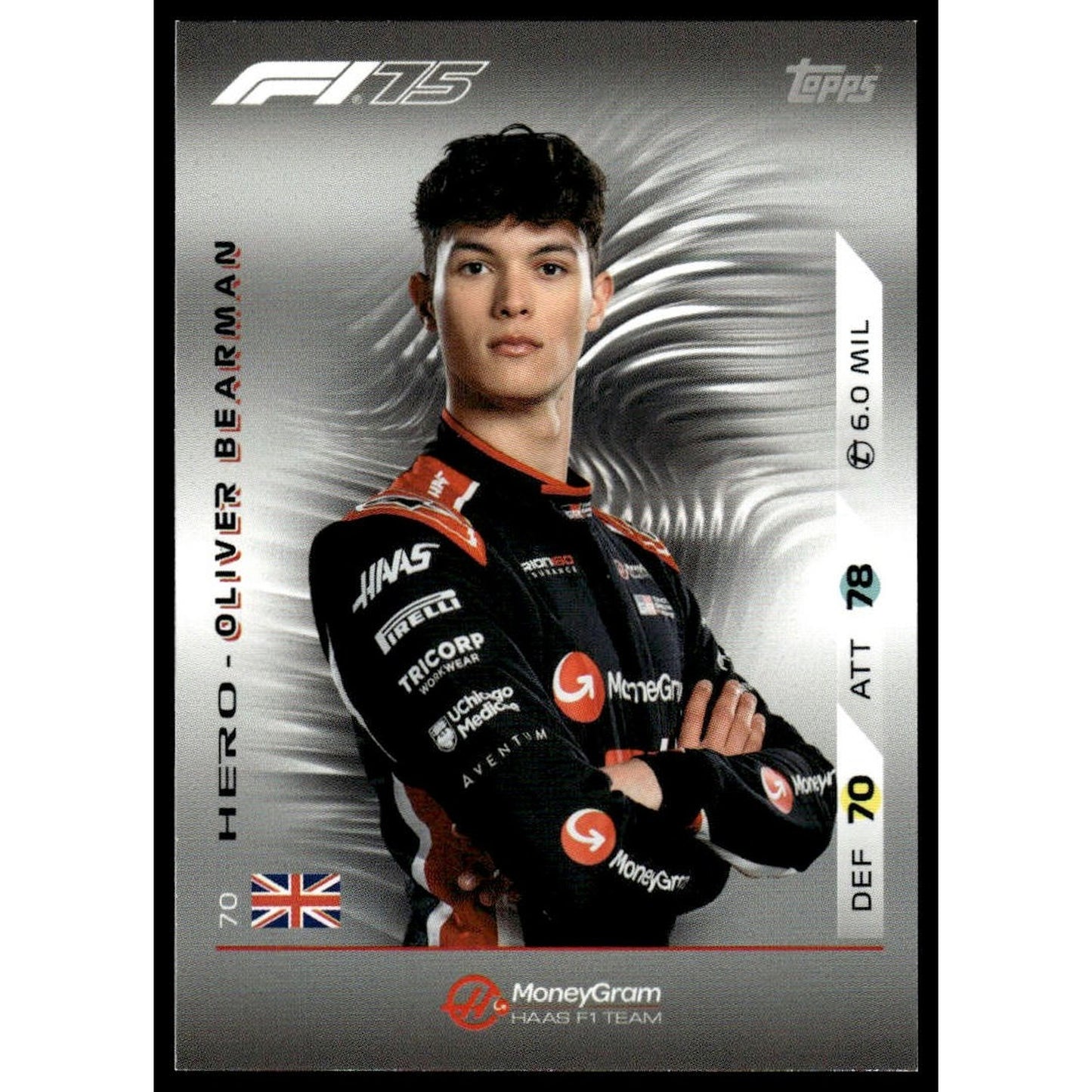 2025 Topps Turbo Attax F1 #70 Oliver Bearman