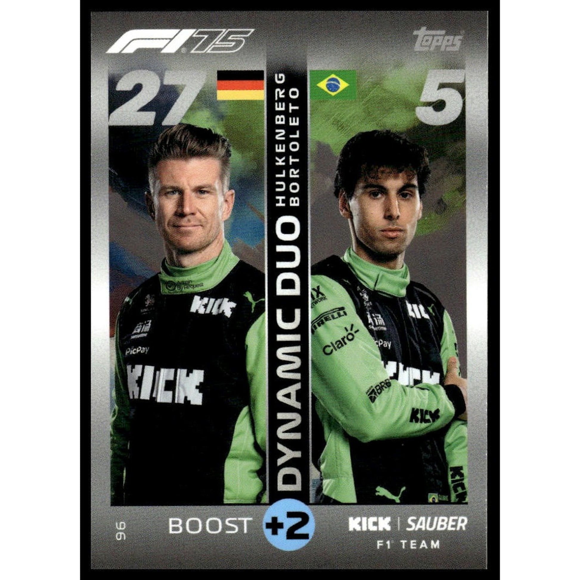 2025 Topps Turbo Attax F1 #96 Nico Hülkenberg / Gabriel Bortoleto