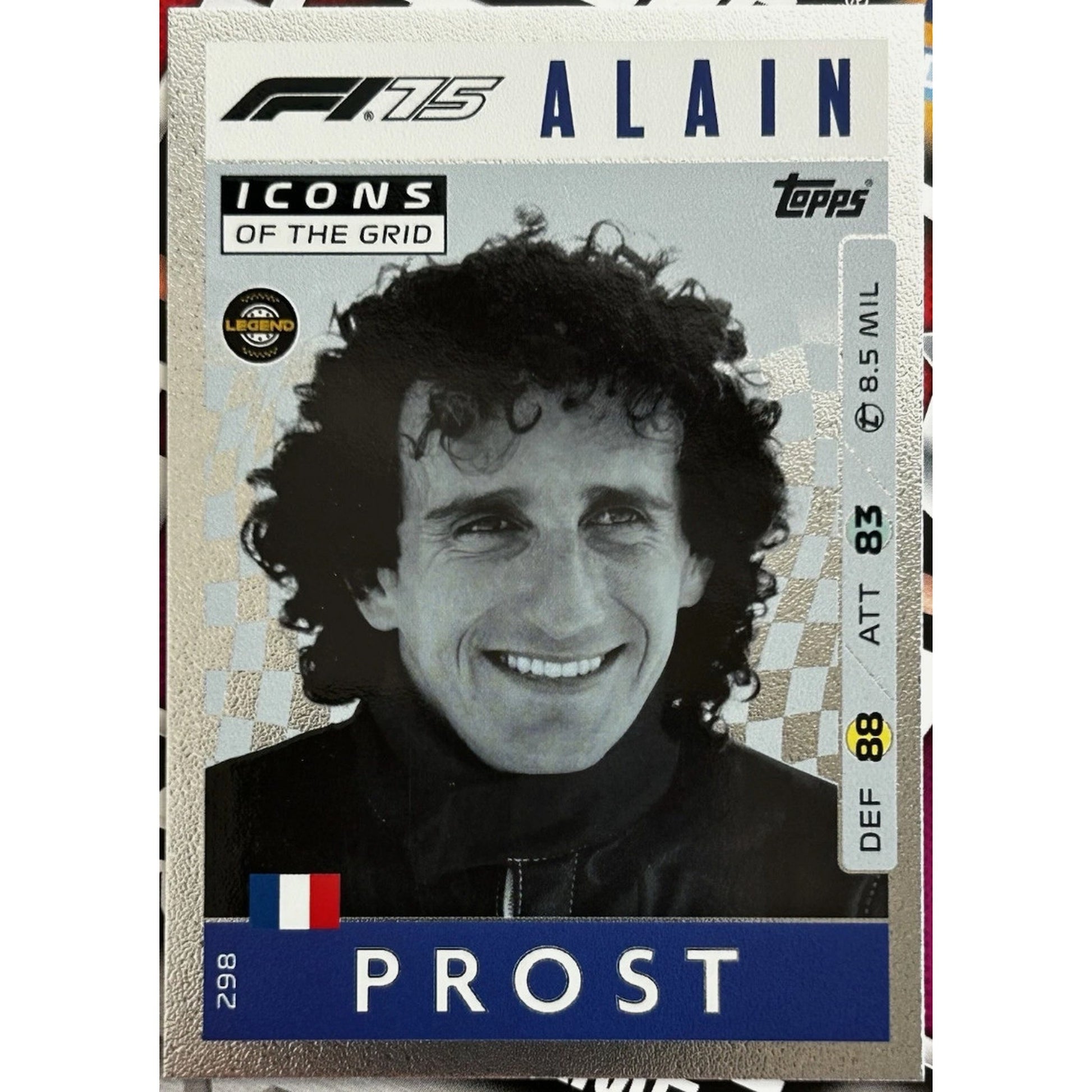 Alain Prost #298 F1 Topps Turbo Attax Icons Of The Grid 2025 Topps F1