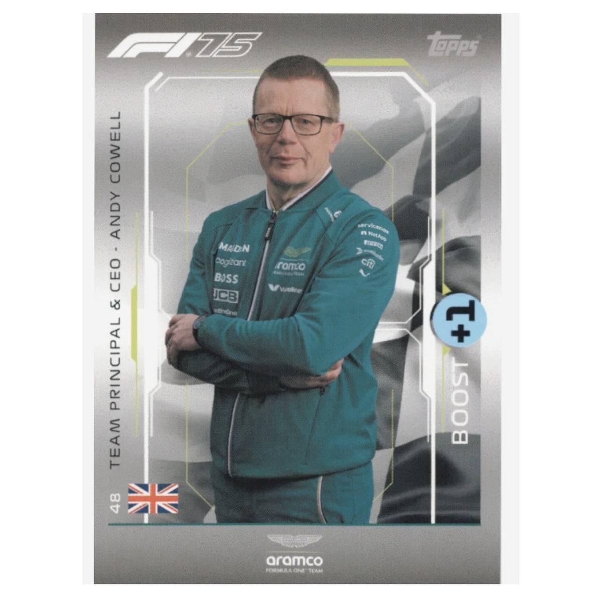 Andy Cowell F1 Topps Turbo Attax 2025 Team Principal Aramco Aston Martin #48