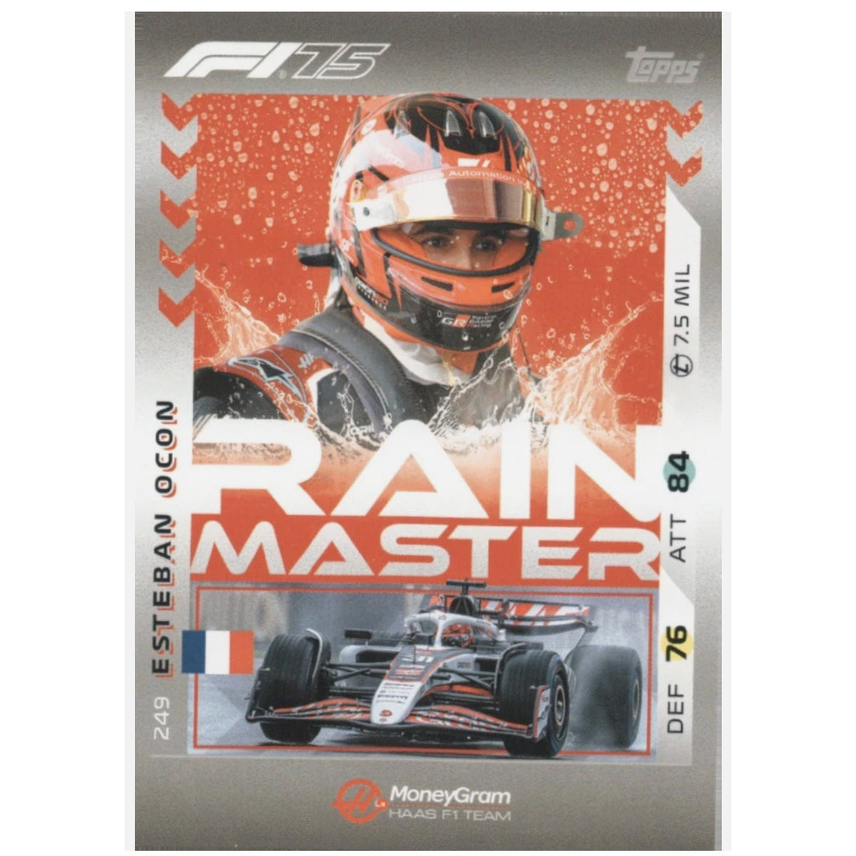 Esteban Ocon #249 Topps F1 Turbo Attax RAIN MASTER 2025