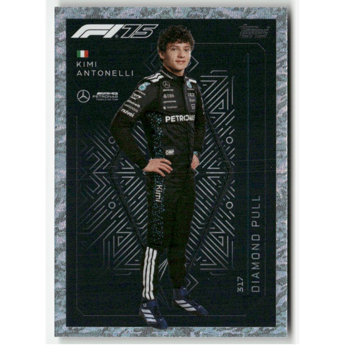 F1 Turbo Attax 2025 #317 Kimi Antonelli Mercedes DIAMOND PULL