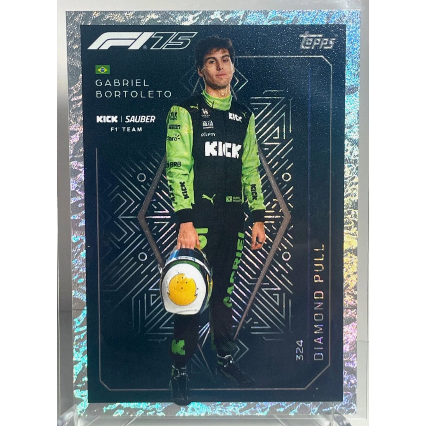 Turbo Attax 2025 Topps Formula 1 Gabriel Bortoleto Diamond Pull #324