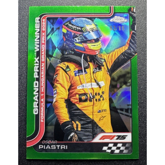 2025 Topps Chrome Formula 1 Oscar Piastri #105 63/99 McLaren
