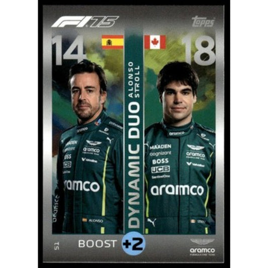 2025 Topps Turbo Attax F1 #51 Fernando Alonso / Lance Stroll