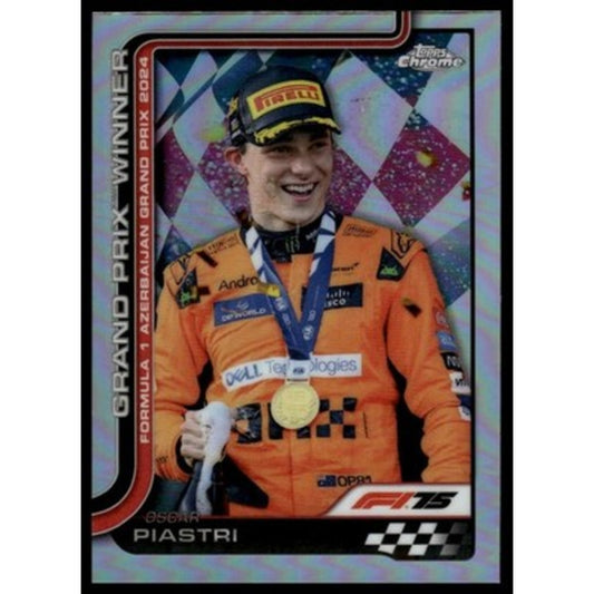 2025 Topps Chrome Formula 1 #109 Oscar Piastri Refractor