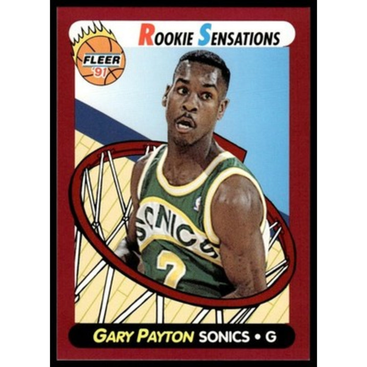 1991-92 Fleer #9 Gary Payton Rookie Sensations 9/10