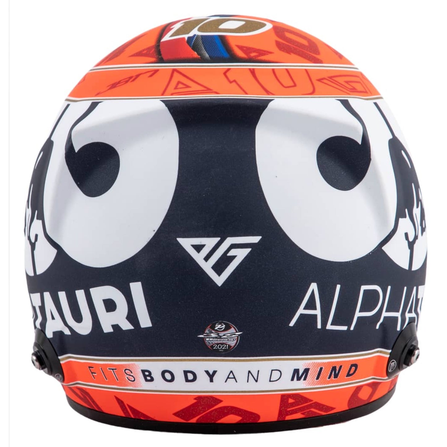 2021 Pierre Gasly AUTOGRAPH Official Alpha Tauri Mini Helmet 1:2 Beckett